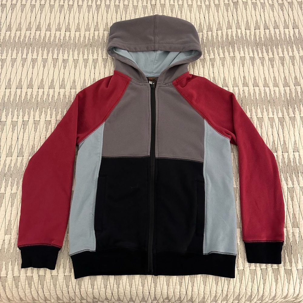 Tea zipper hoodie -kid’s color block